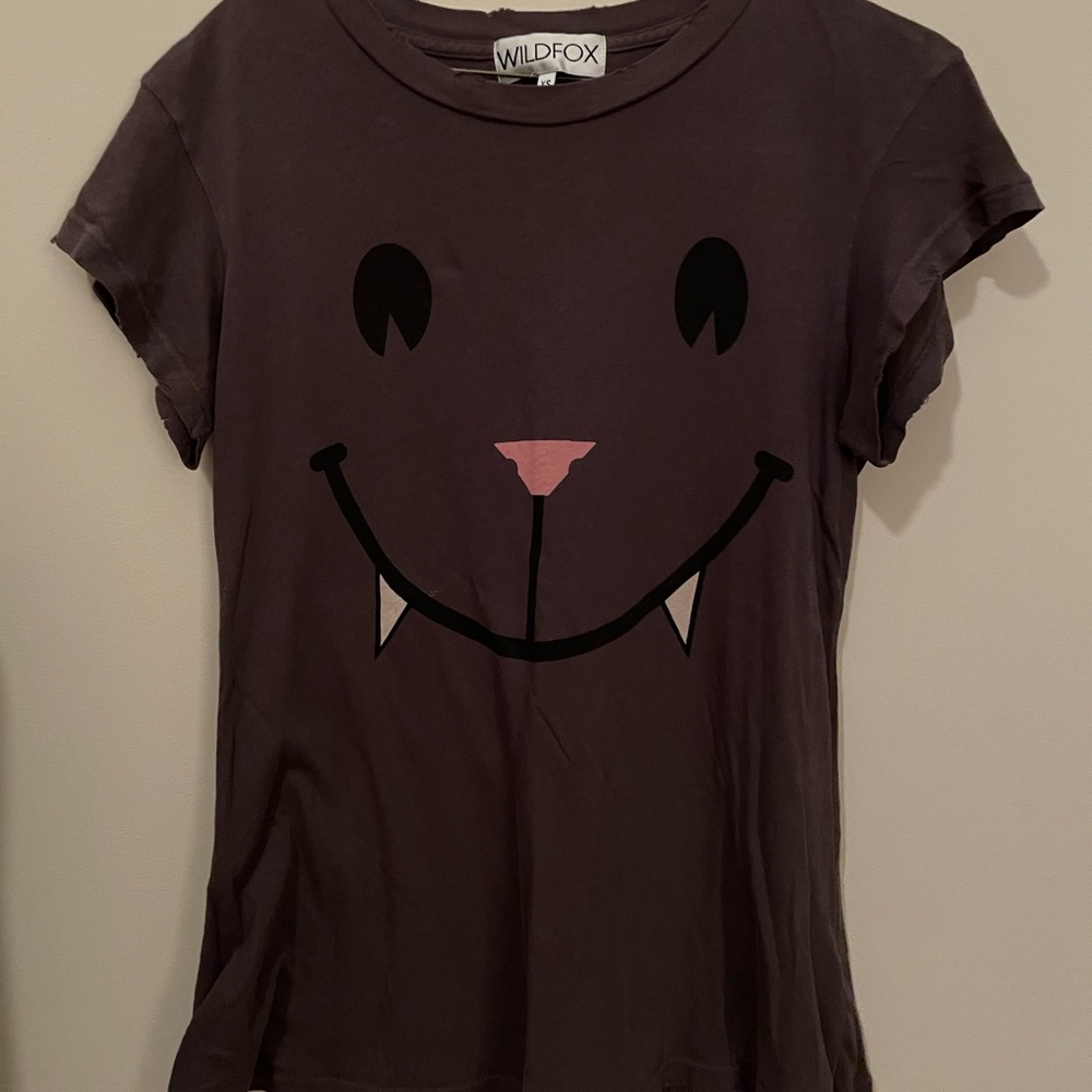 Wildfox vampire cat tee